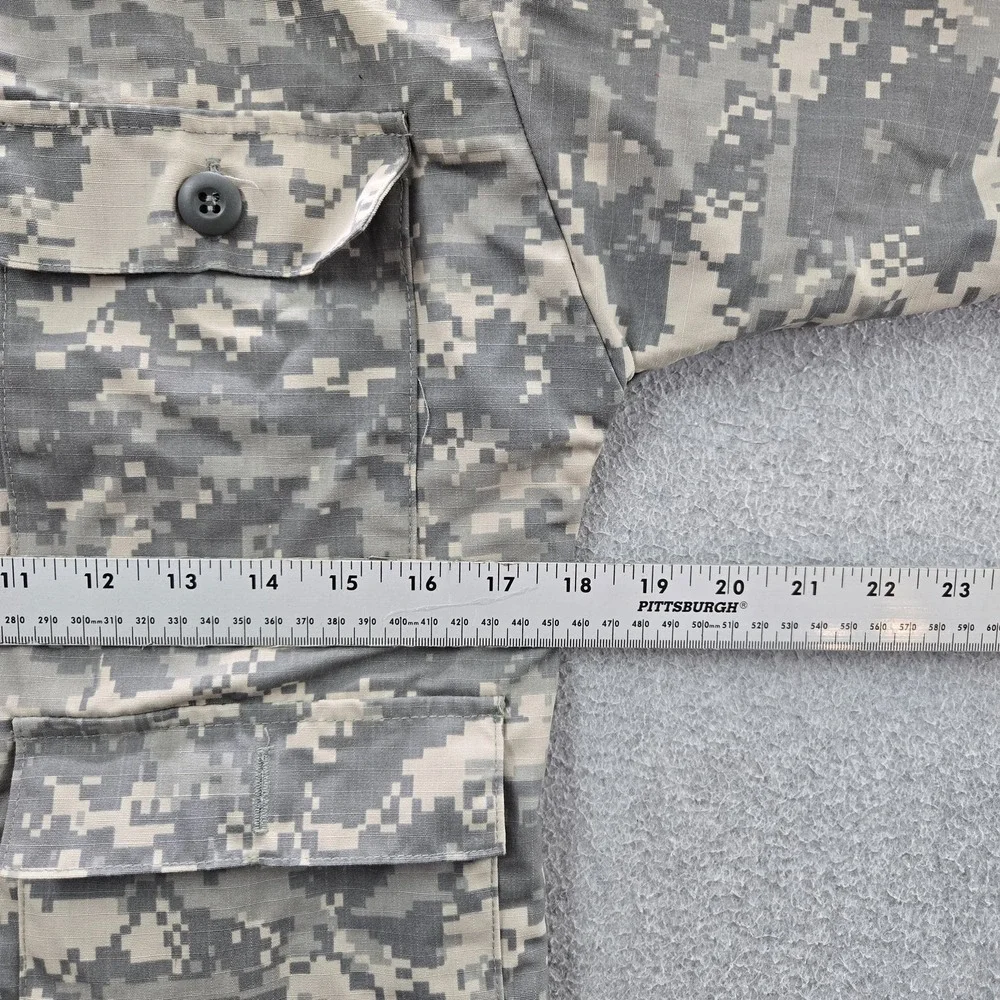 Propper Women Button Up Shirt 16 Gray Cotton Nylon Shirt Camouflage Ripstop